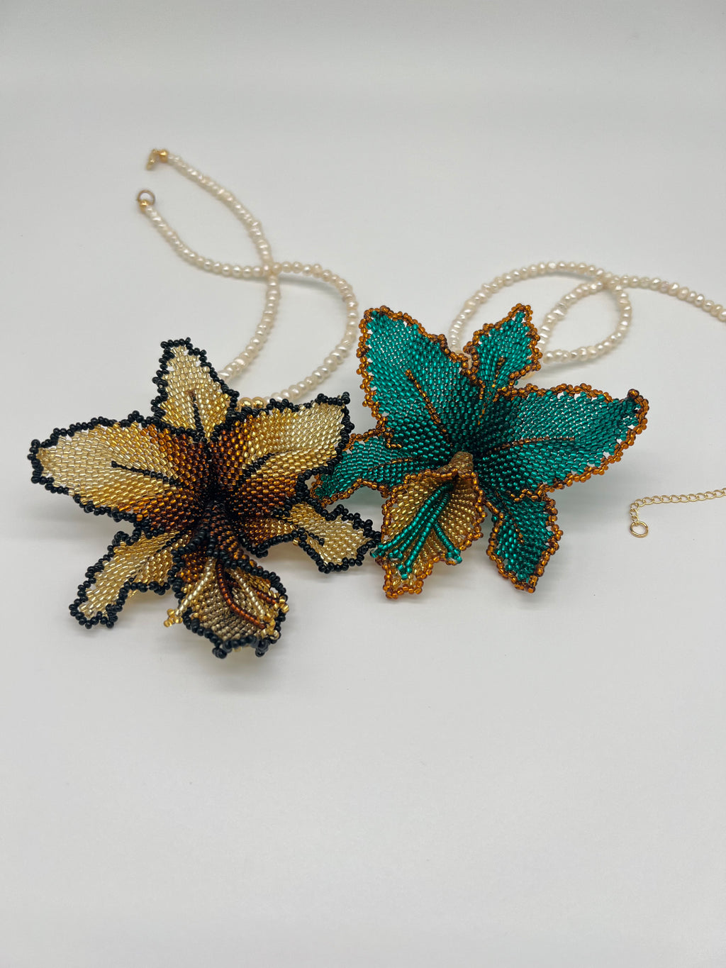 Collar Orquídea Perlas